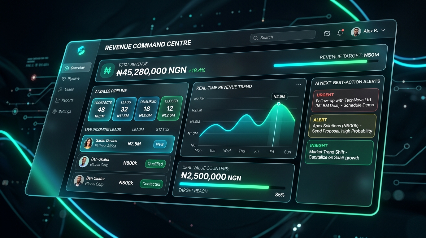 Closecraft Revenue Command Centre Dashboard