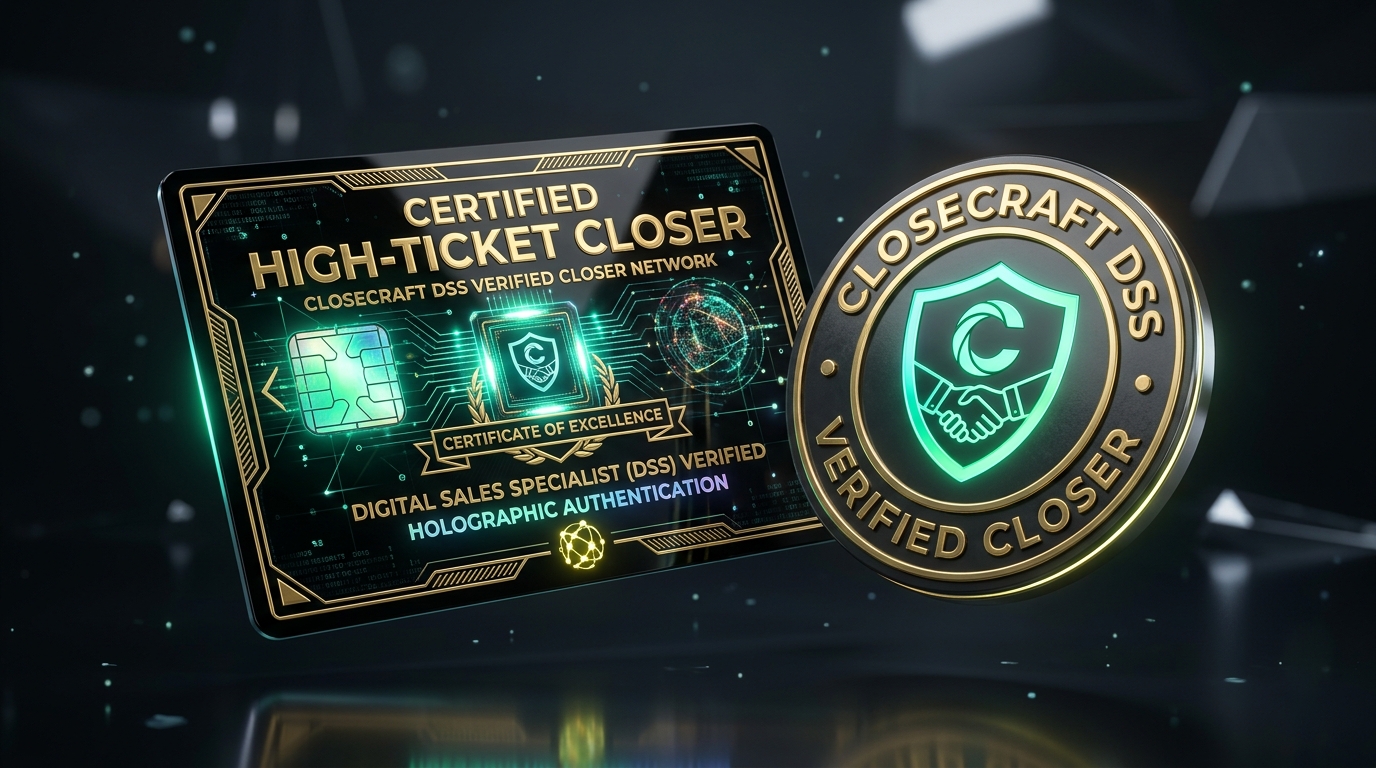 Closecraft DSS Verified Closer Holographic Credential